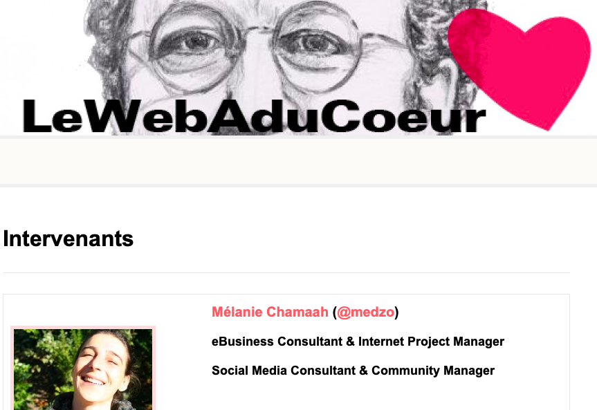 22/03/2012 Participation au “Web a du Coeur”