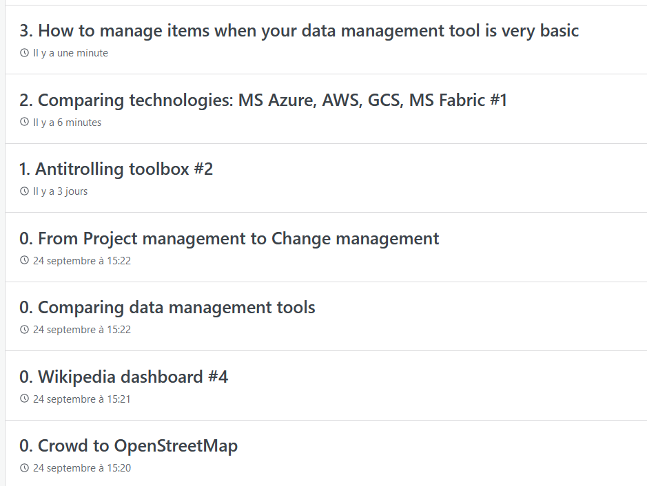 How to manage items when your data management tool is very basic
